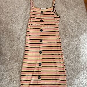 Striped button up dress for girls perfect summer dress